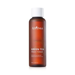 Mis pasos en el cuidado facial de día. Tónico, sérum, crema hidratante, limpiador, productos de belleza, ácido hialurónico, antioxidante. Instree Green Tea Fresh Toner