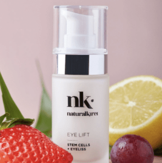 Naturalkirei Eye Lift. Aceite vitamina e. Propiedades antioxidantes. Cosmética natural hidratante y antiedad para la piel.