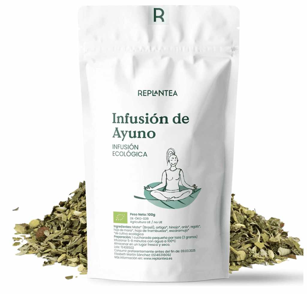 Infusión Guía para ayuno intermitente: tipo de ayuno 16/8, 18/6, hidratación, patrón de alimentación, keto, suplementos.