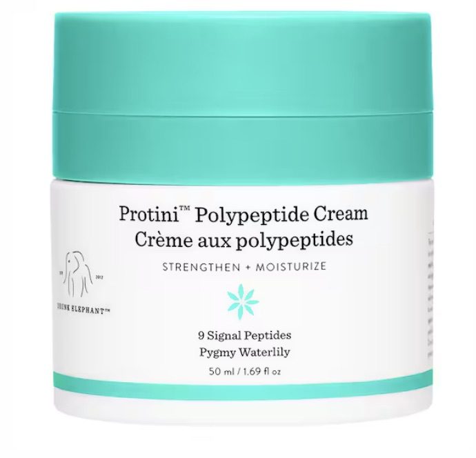 Drunk Elephant Protini Polypeptide Cream review. Mi opinión de la crema antiedad con péptidos, restaura el colágeno, elasticidad y firmeza.