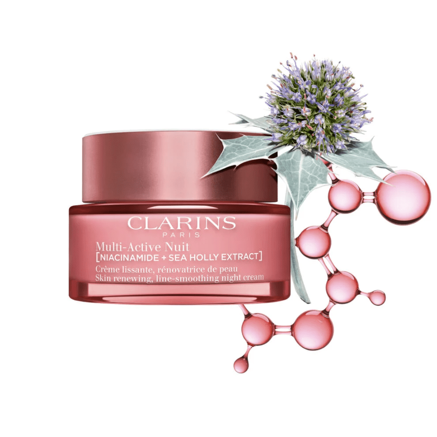 Rutina facial Clarins, review de productos de skincare imprescindibles. Double Serum, cremas hidratantes y mascarillas de cuidado de la piel.